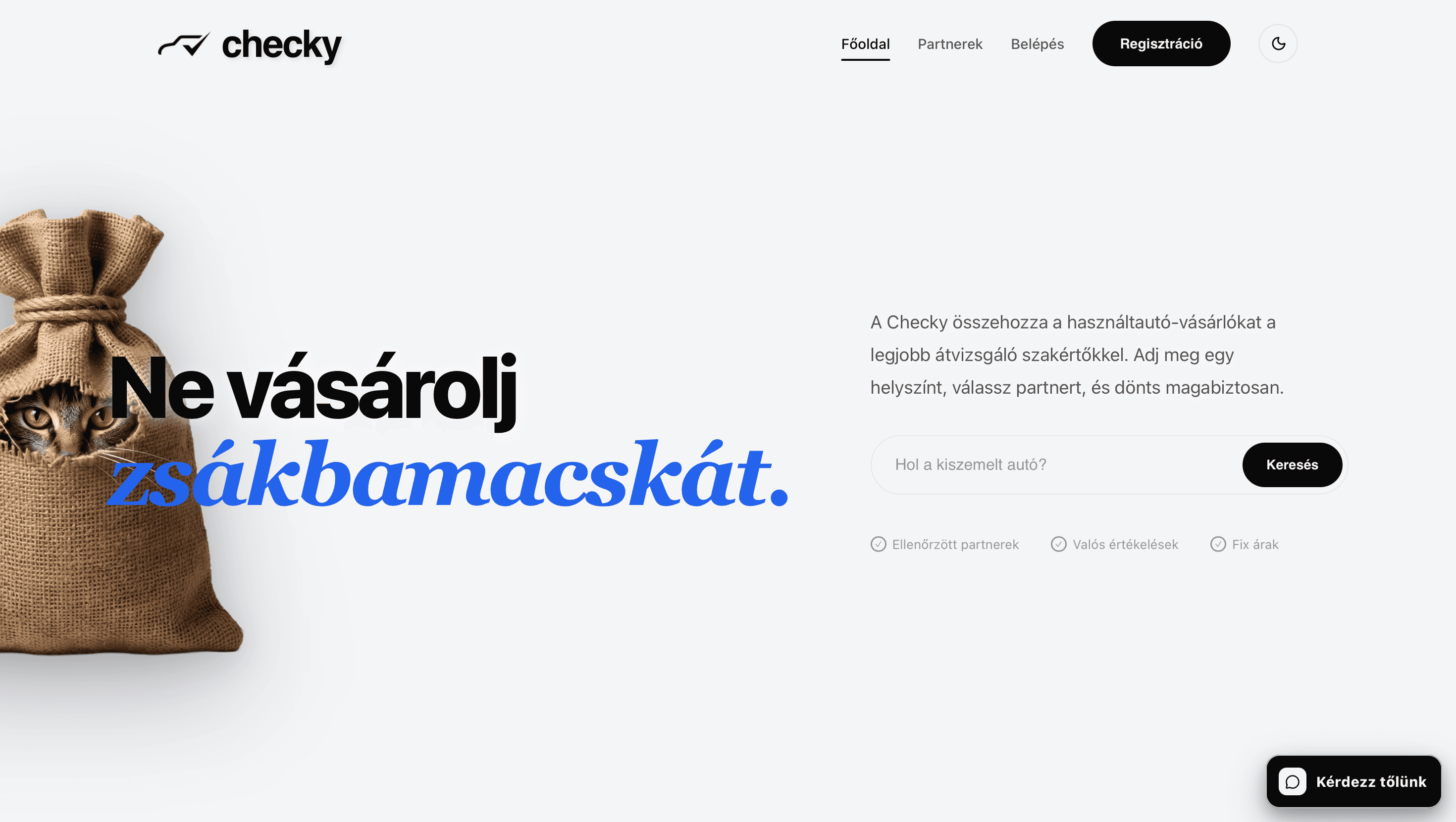 Checky.hu weboldal referencia